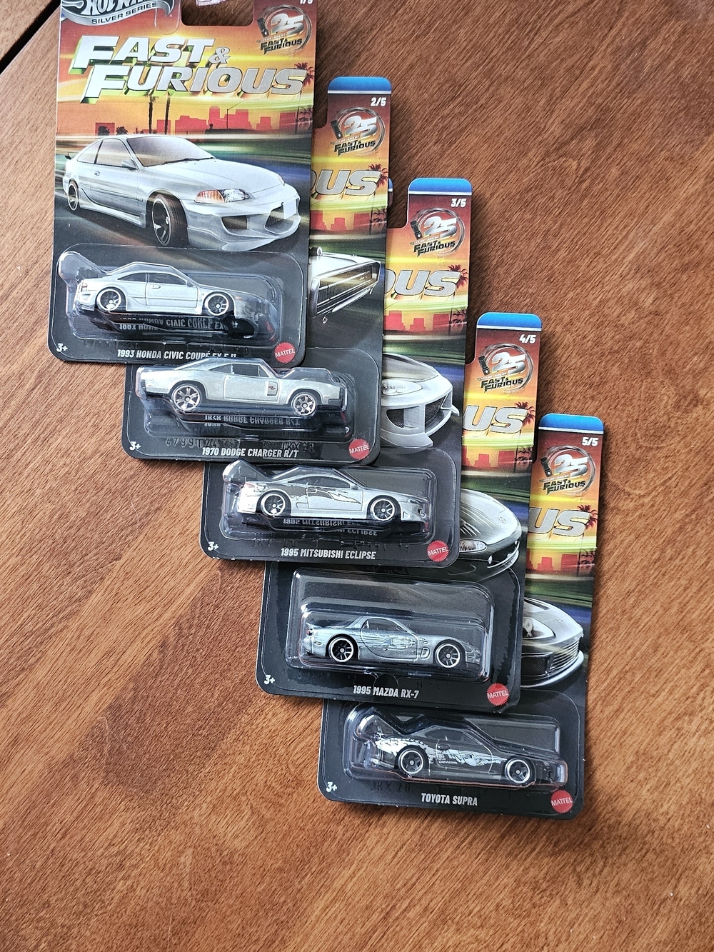 Mattel Hot Wheels Fast & Furious Silver Series - Zamac Full Set Sealed
